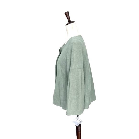 NWT Focus 2000 Wool Jacket w/ Bell Sleeves - Mint Green | 6 - Picture 3 of 9
